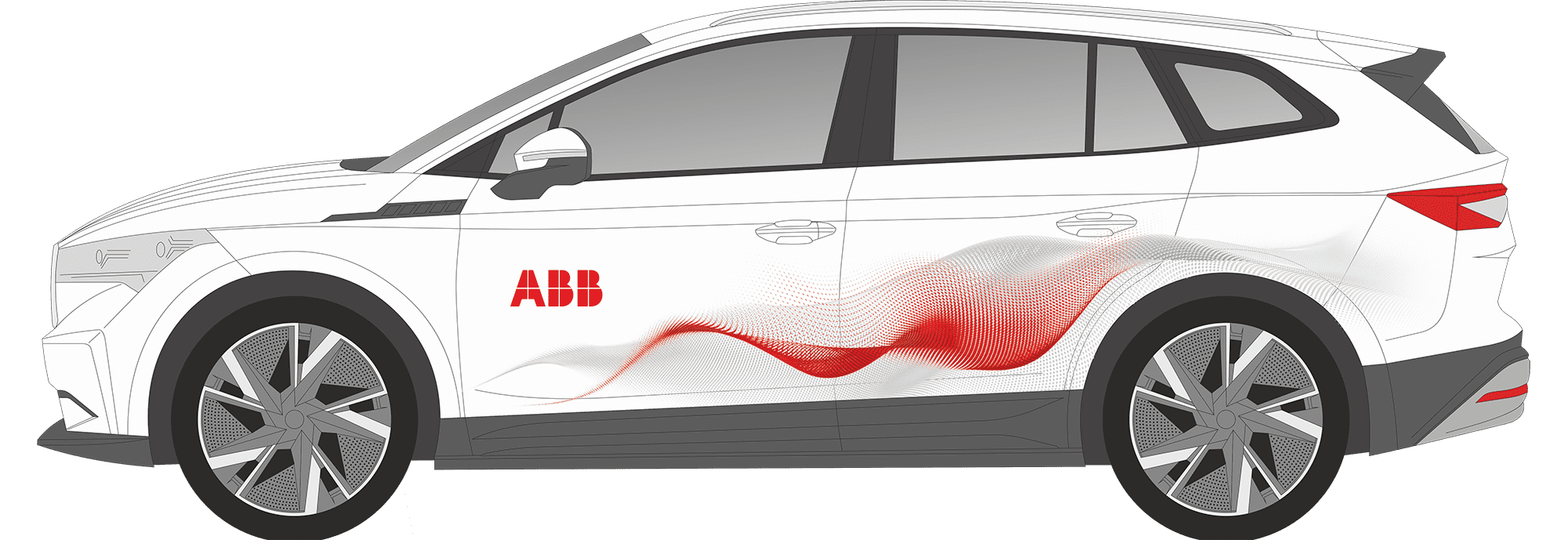 ABB – polep auta Škoda Enyaq